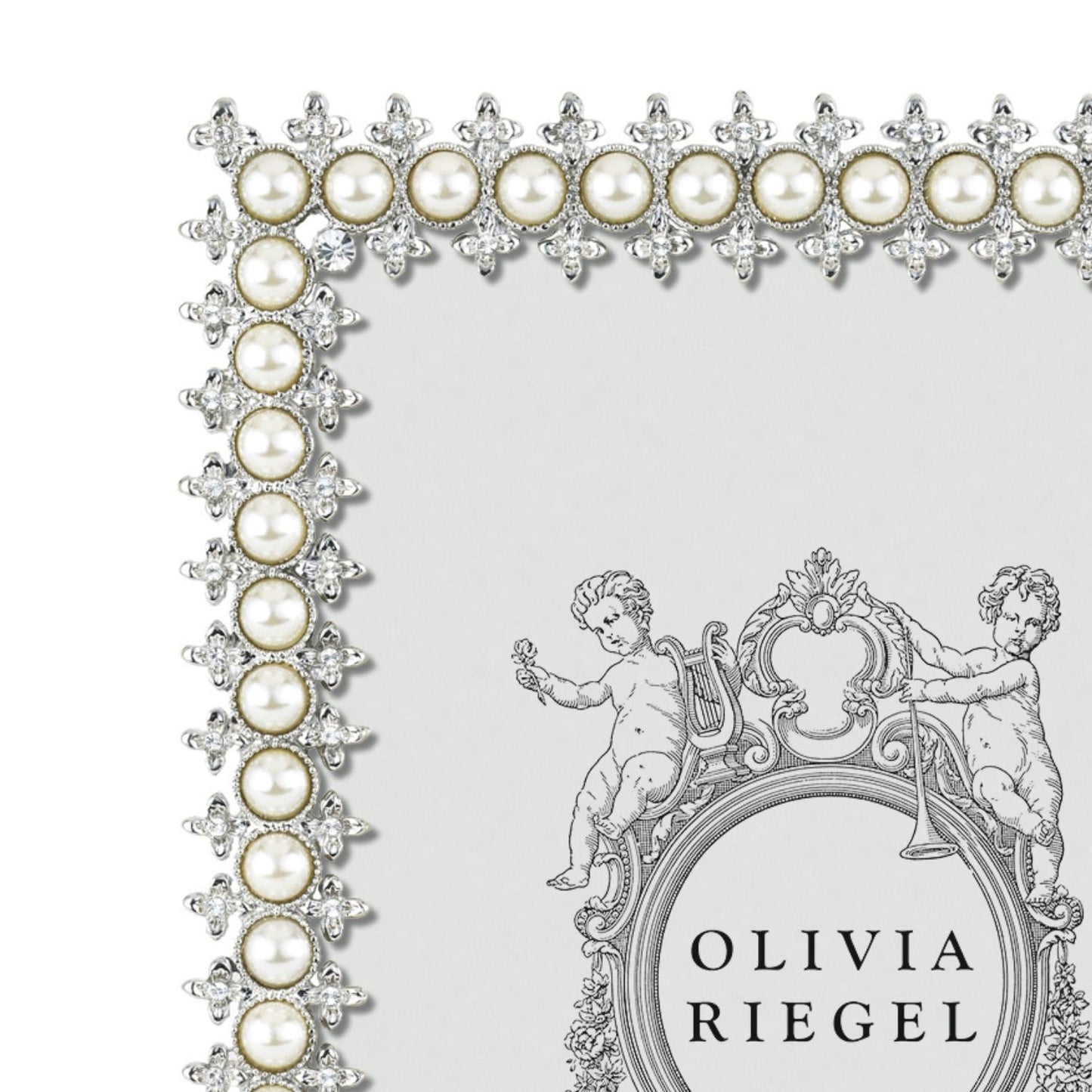 Crystal & Pearl Picture Frame - OLIVIA RIEGEL®