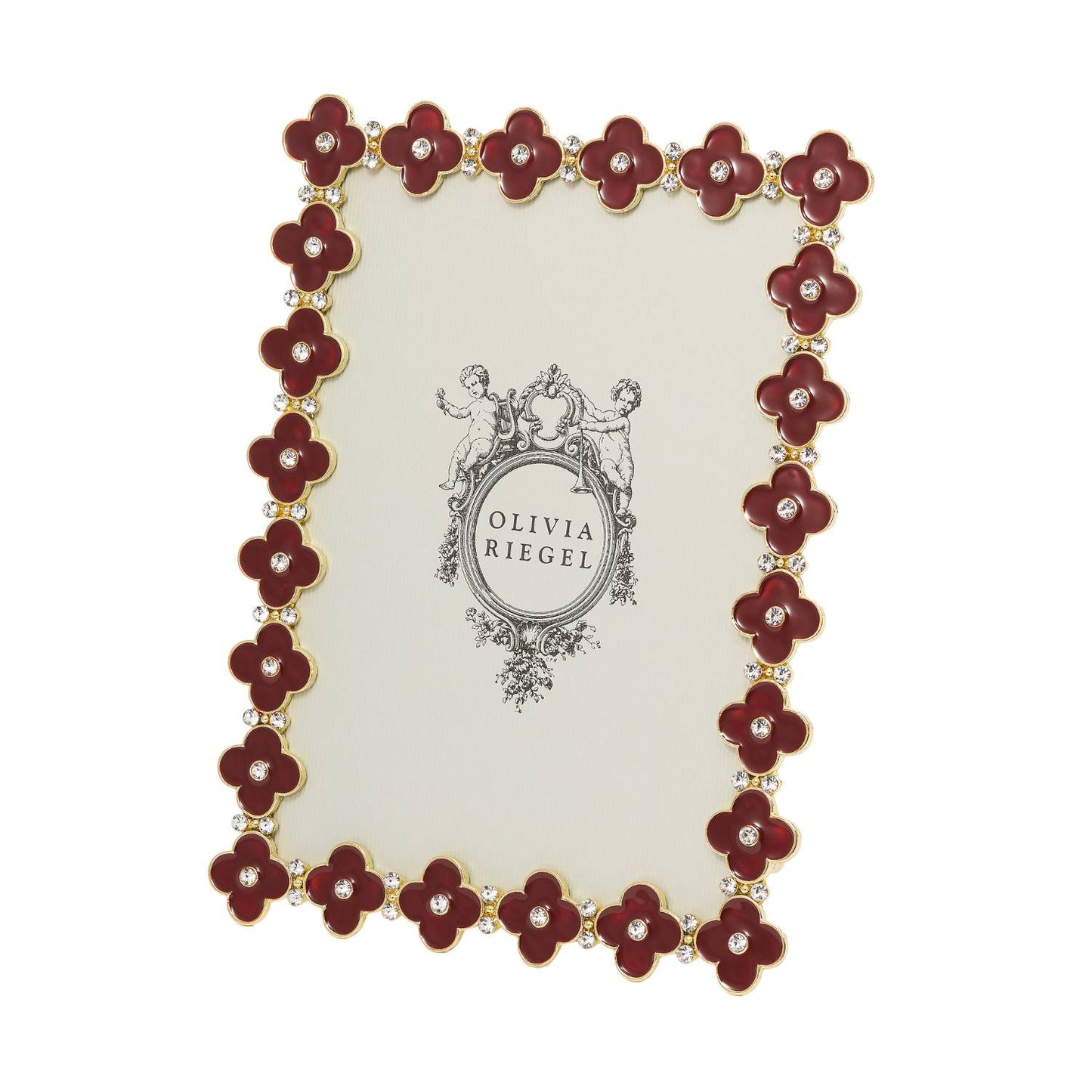 Gold Enamel Clover Picture Frame - OLIVIA RIEGEL®