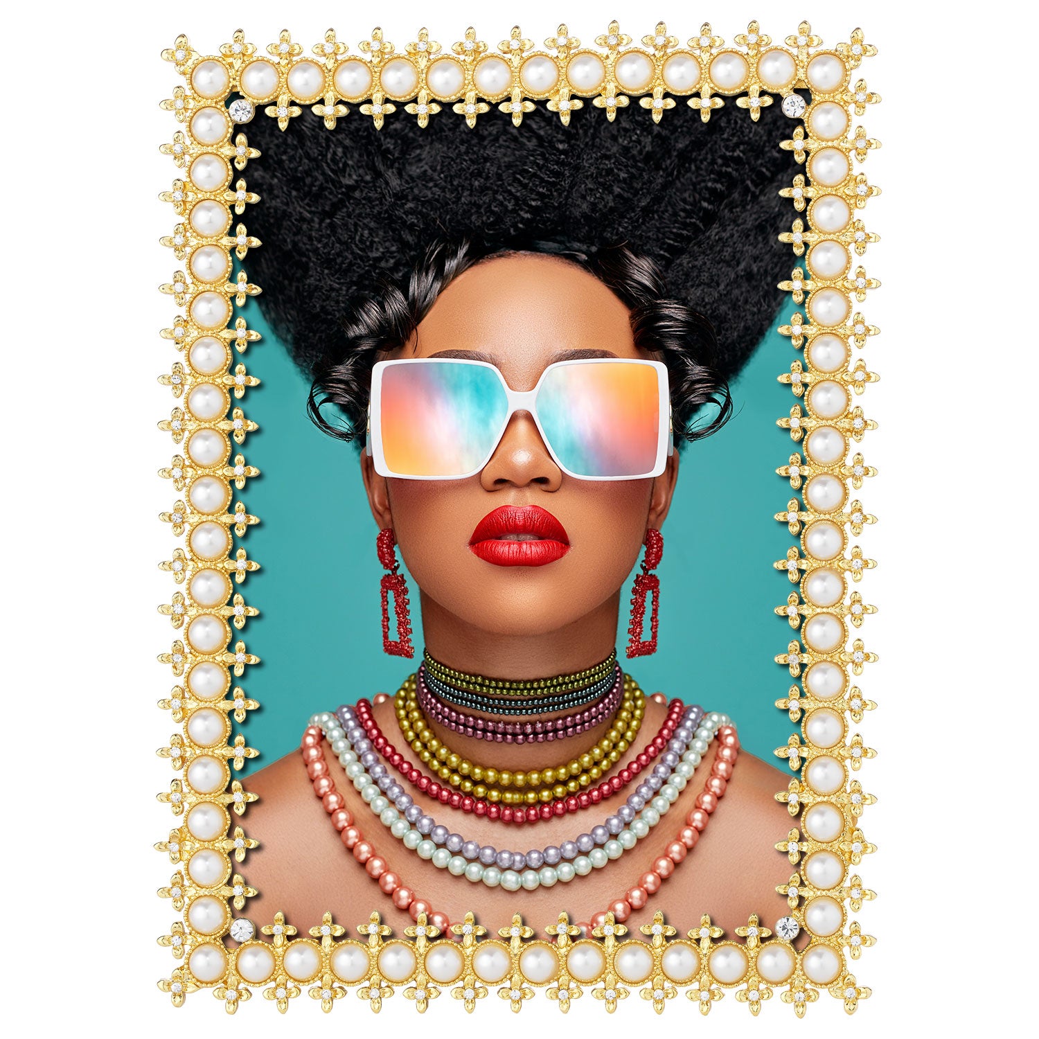 Crystal & Pearl Picture Frame | OLIVIA RIEGEL®