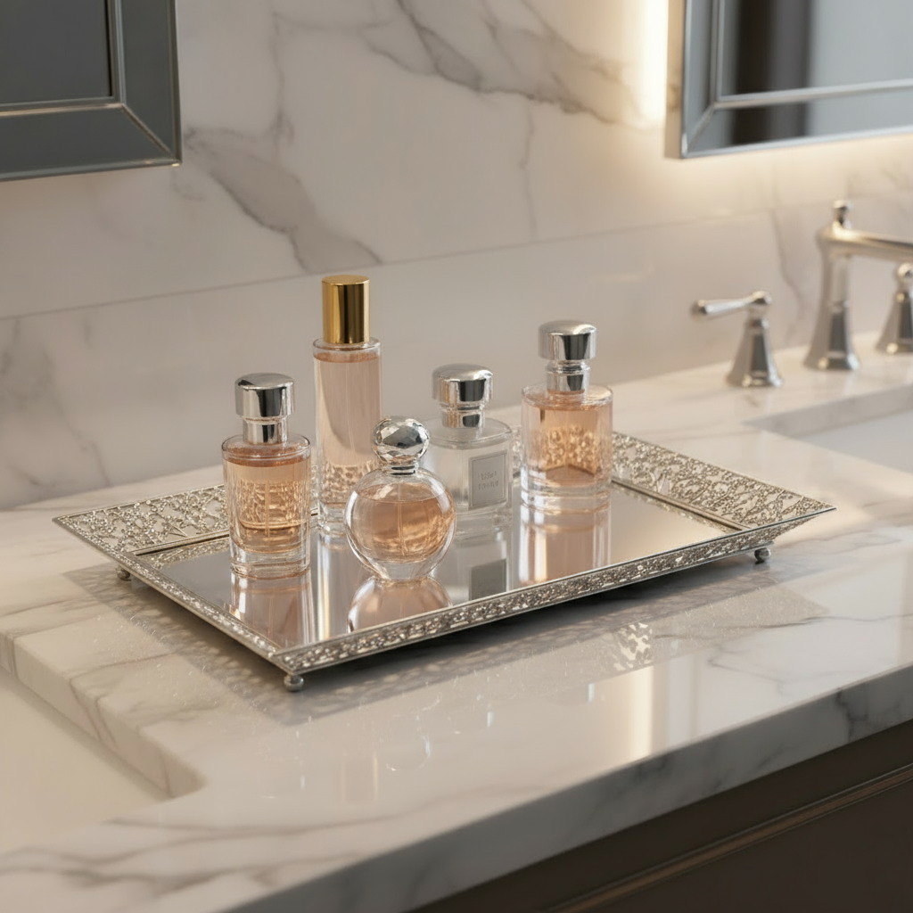 Isadora Beveled Mirror Vanity Tray - OLIVIA RIEGEL®