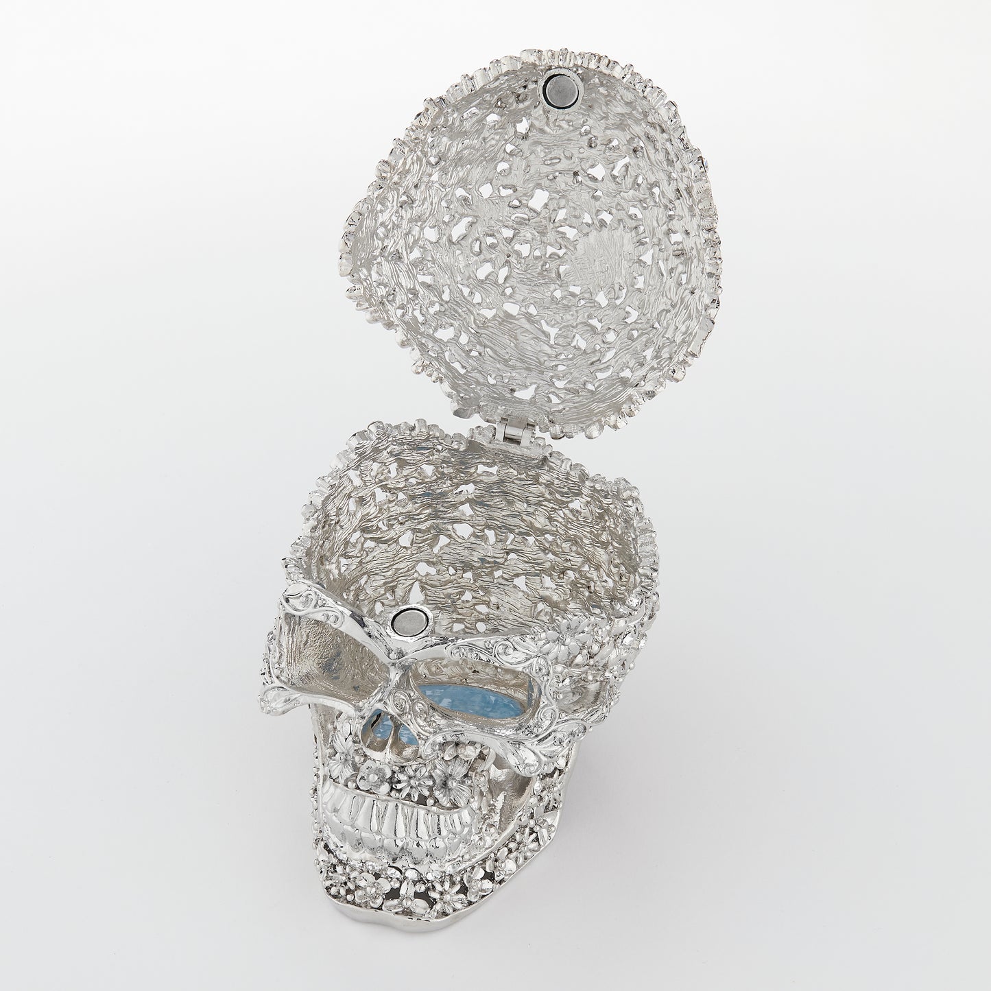 Everleigh Skull Box - Silver - OLIVIA RIEGEL®