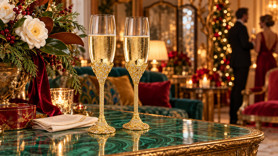 FLUTES AND WINE GLASSES