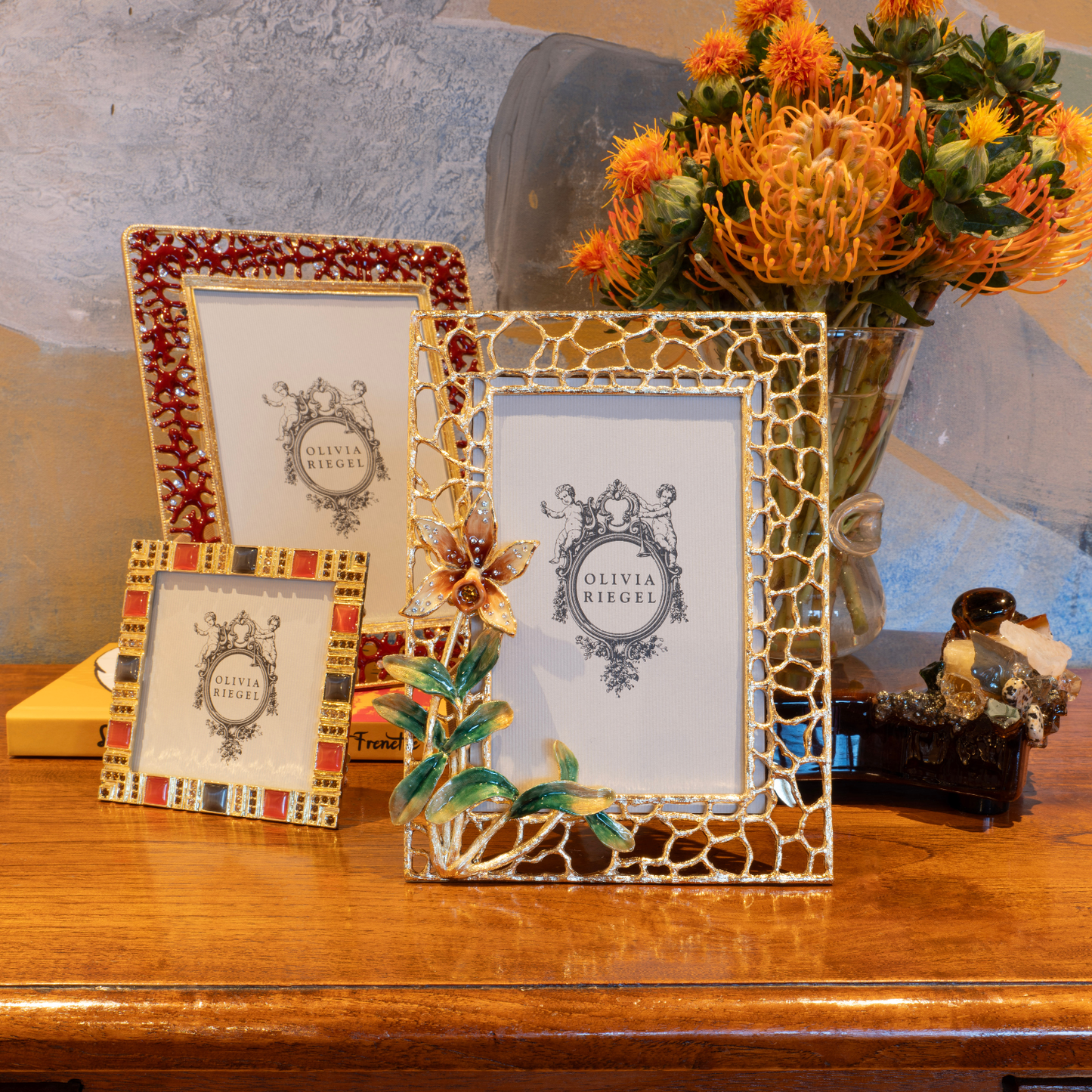 Coral Enamel Picture Frame - OLIVIA RIEGEL®