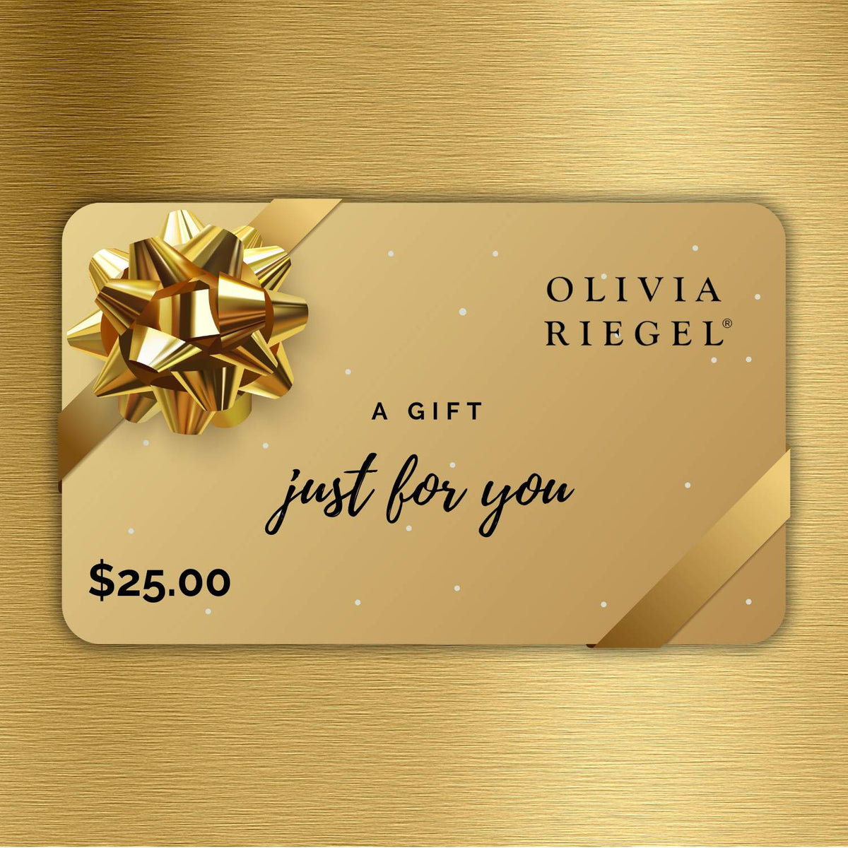 The RIEGEL E-Gift Card.