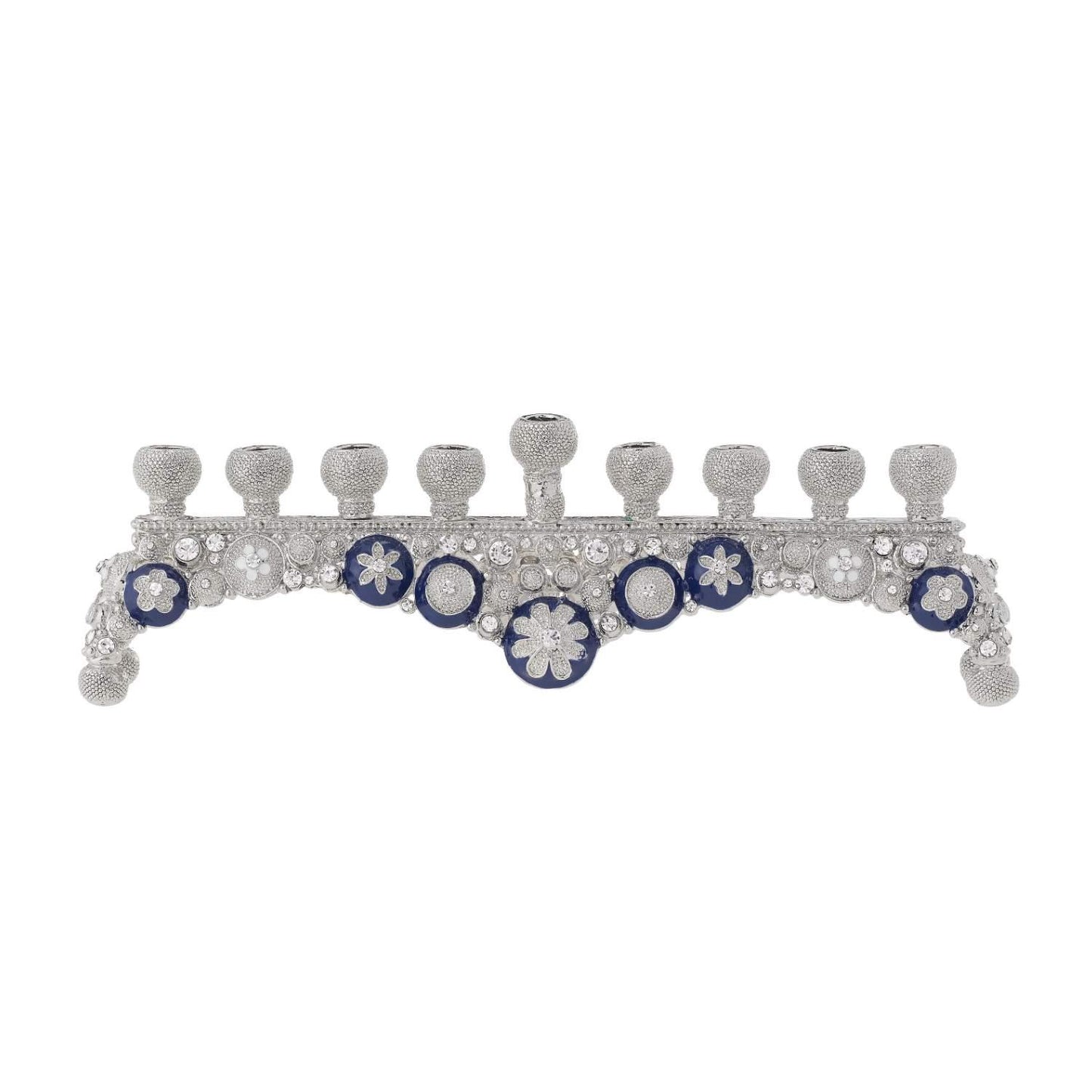 Blue & White Charisma Menorah - OLIVIA RIEGEL®