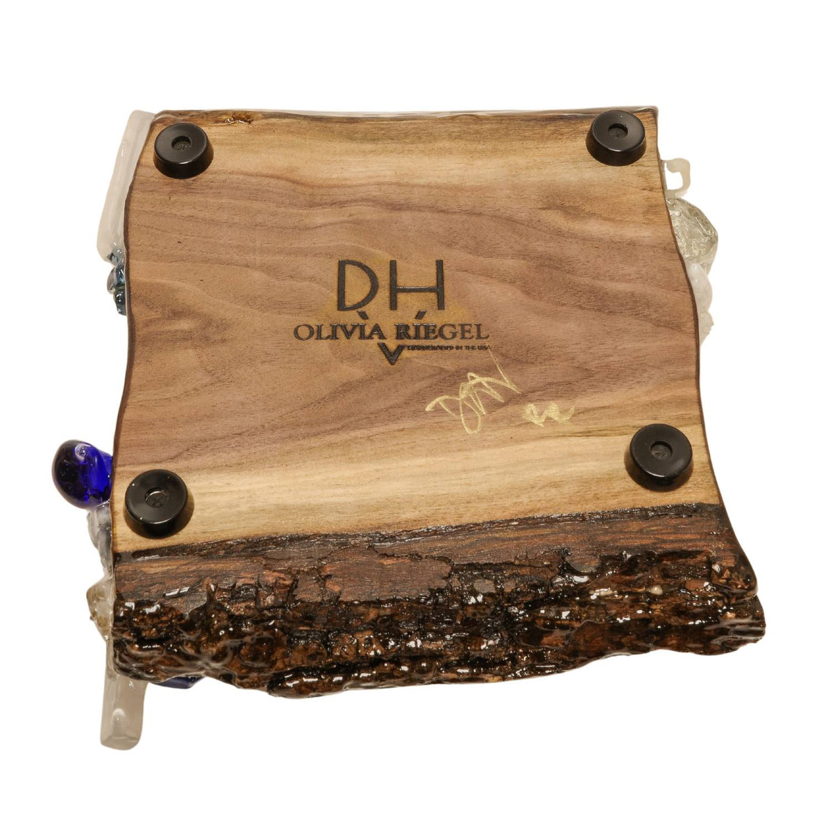 Branded bottom of holder. 