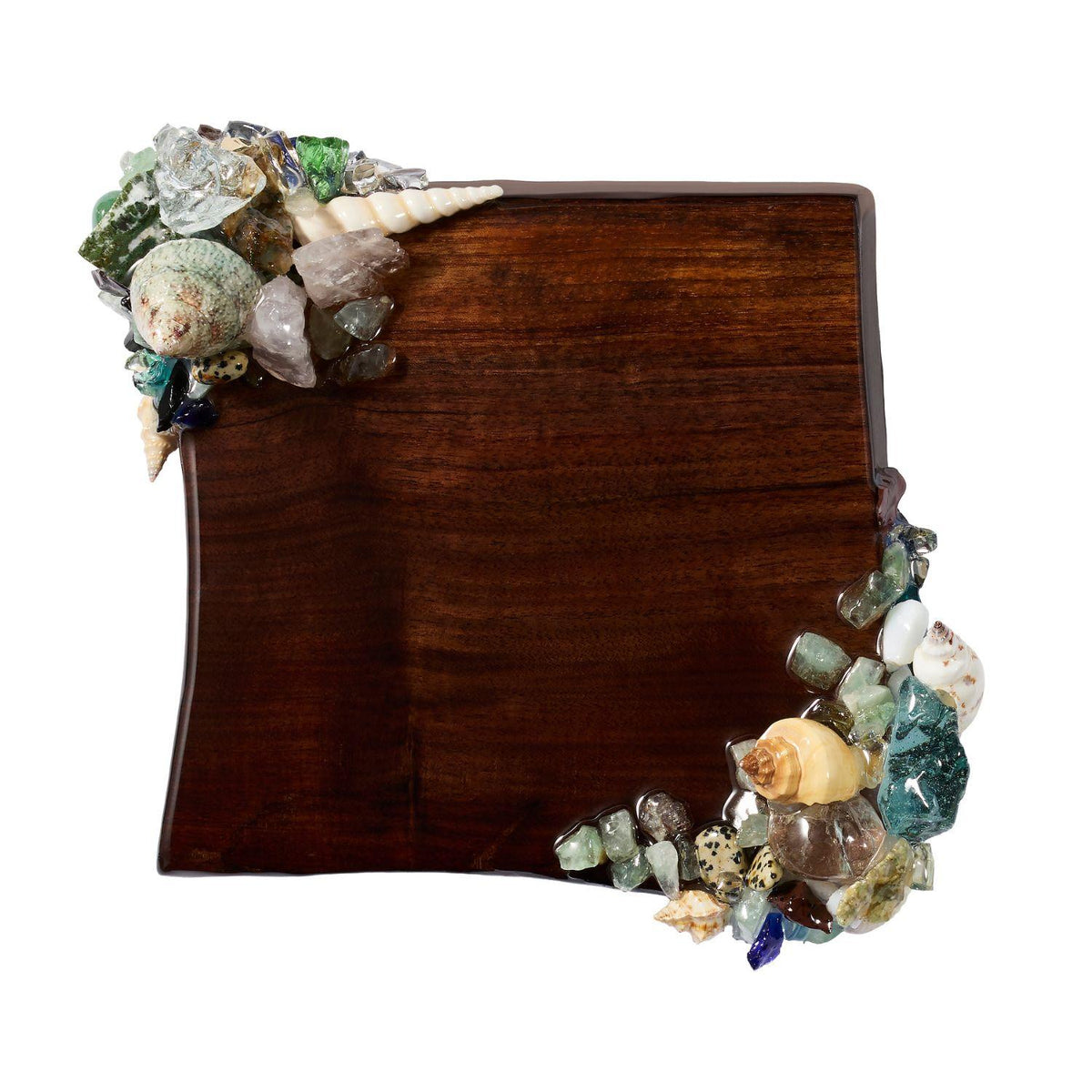 Coastal Cocktail Napkin Holder, top view.