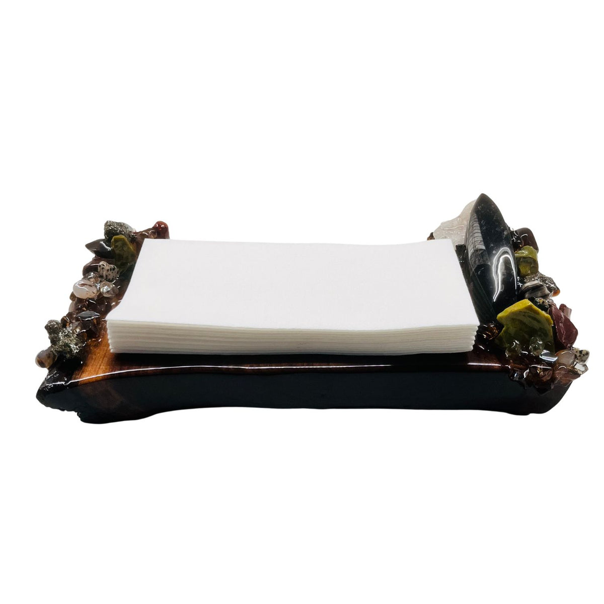 Treasures Guest Towel Tray with napkins