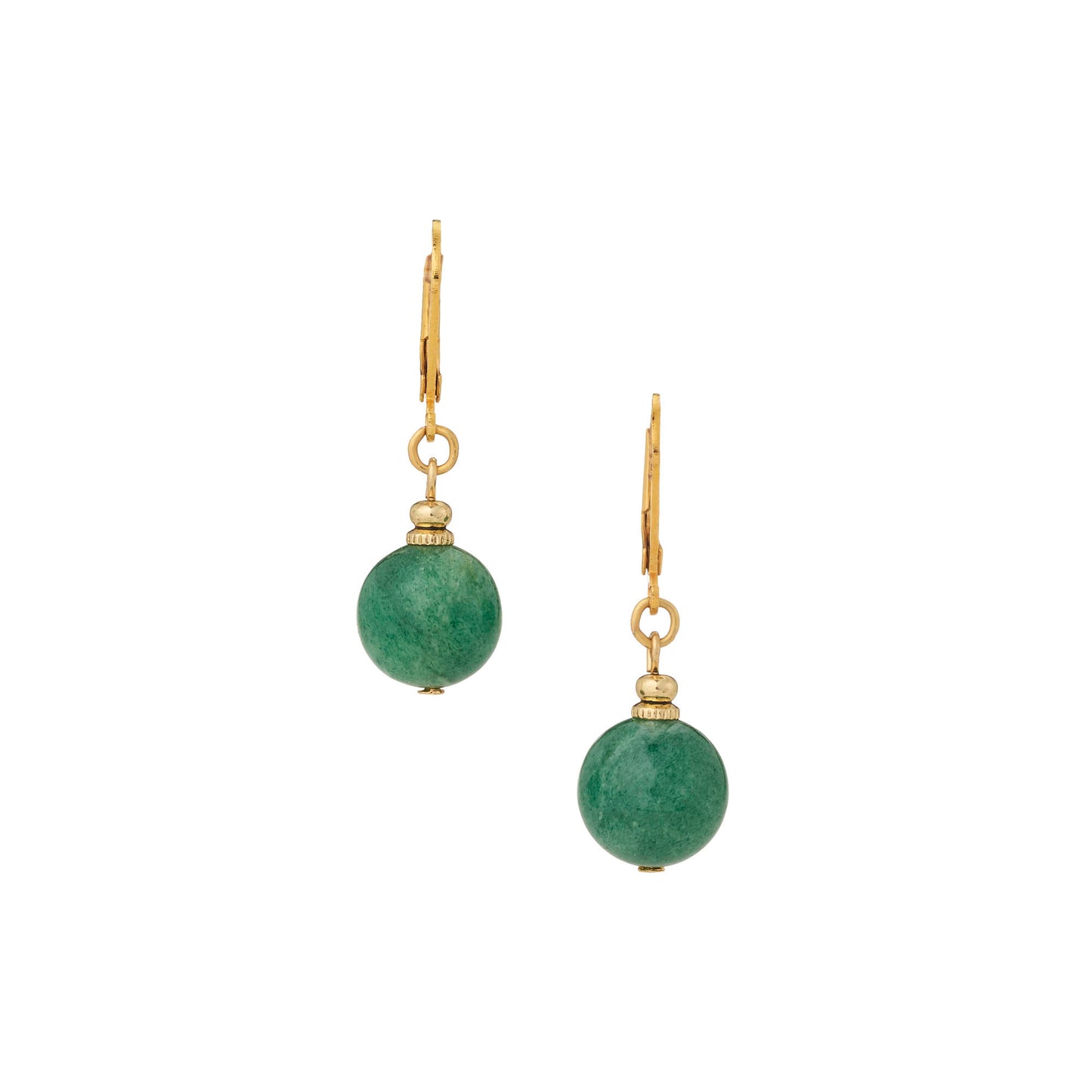 Green Aventurine Drop Earrings - OLIVIA RIEGEL®