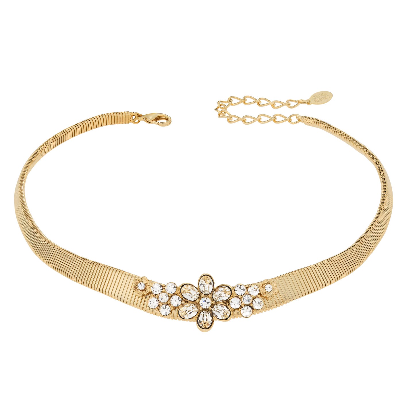 Crystal Flower Collar Necklace - OLIVIA RIEGEL®