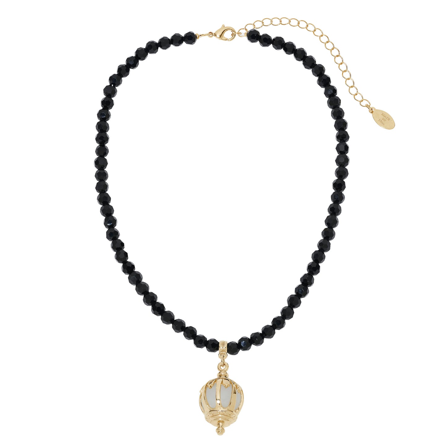 Jet Bead Lantern Necklace - OLIVIA RIEGEL®