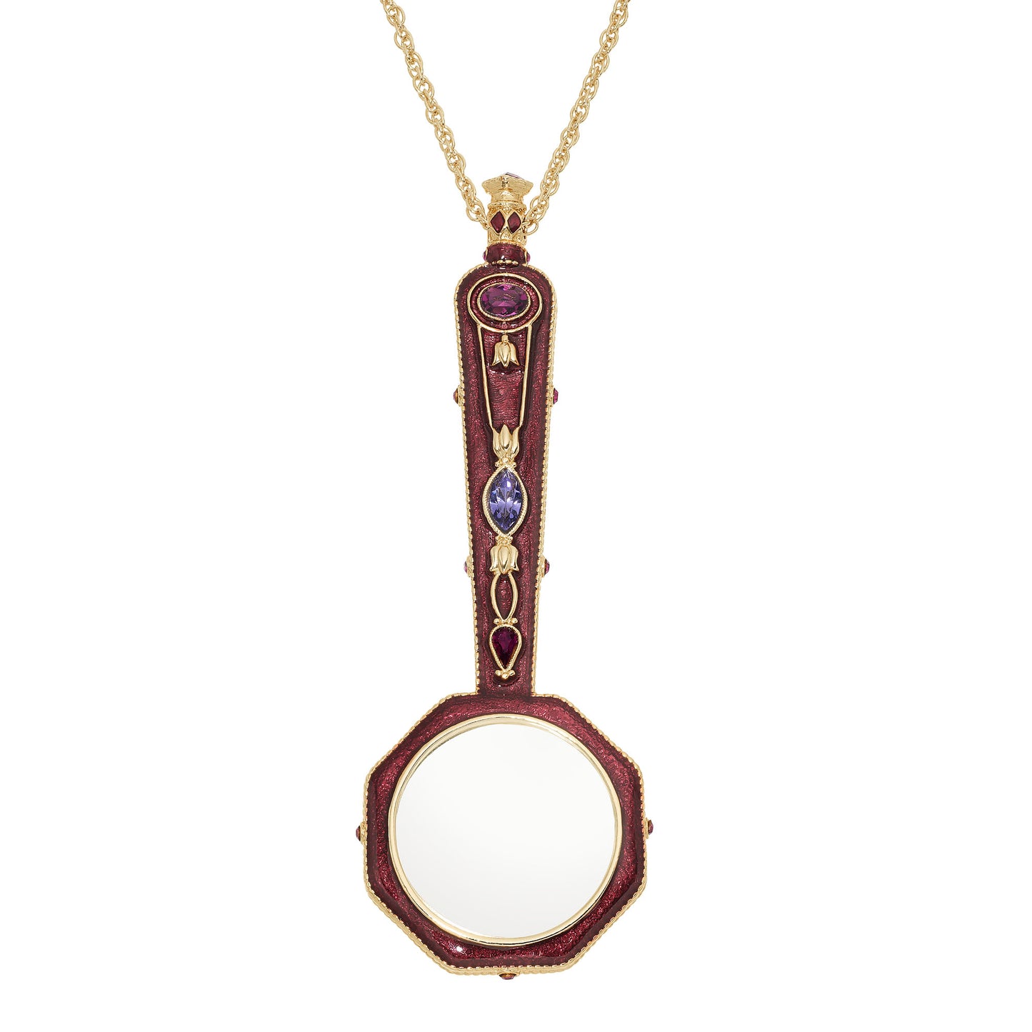 Enamel Magnifying Glass Necklace - OLIVIA RIEGEL®