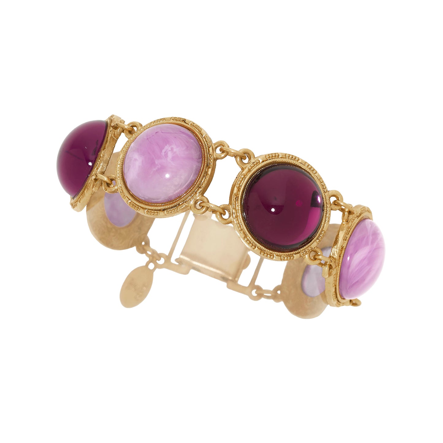 Round Amethyst & Lilac Bracelet - OLIVIA RIEGEL®