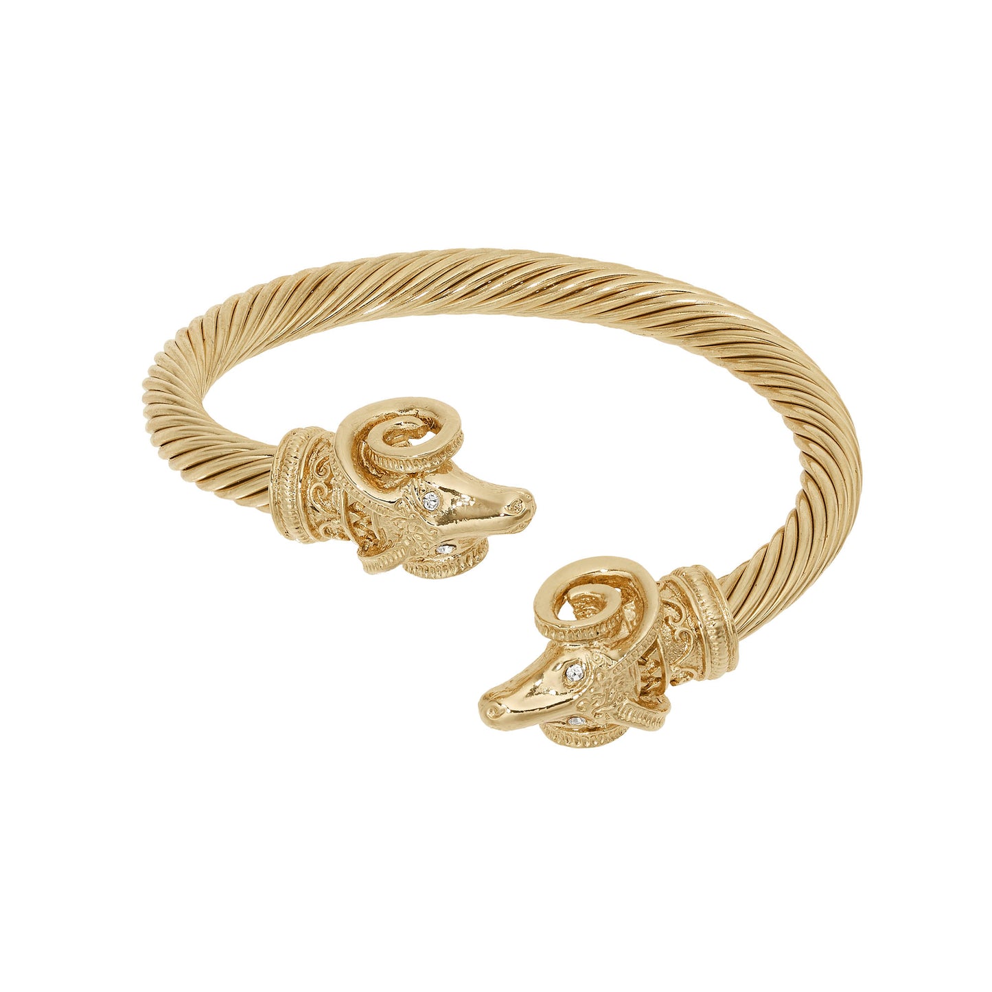 Ram's Head Gold Cuff - OLIVIA RIEGEL®