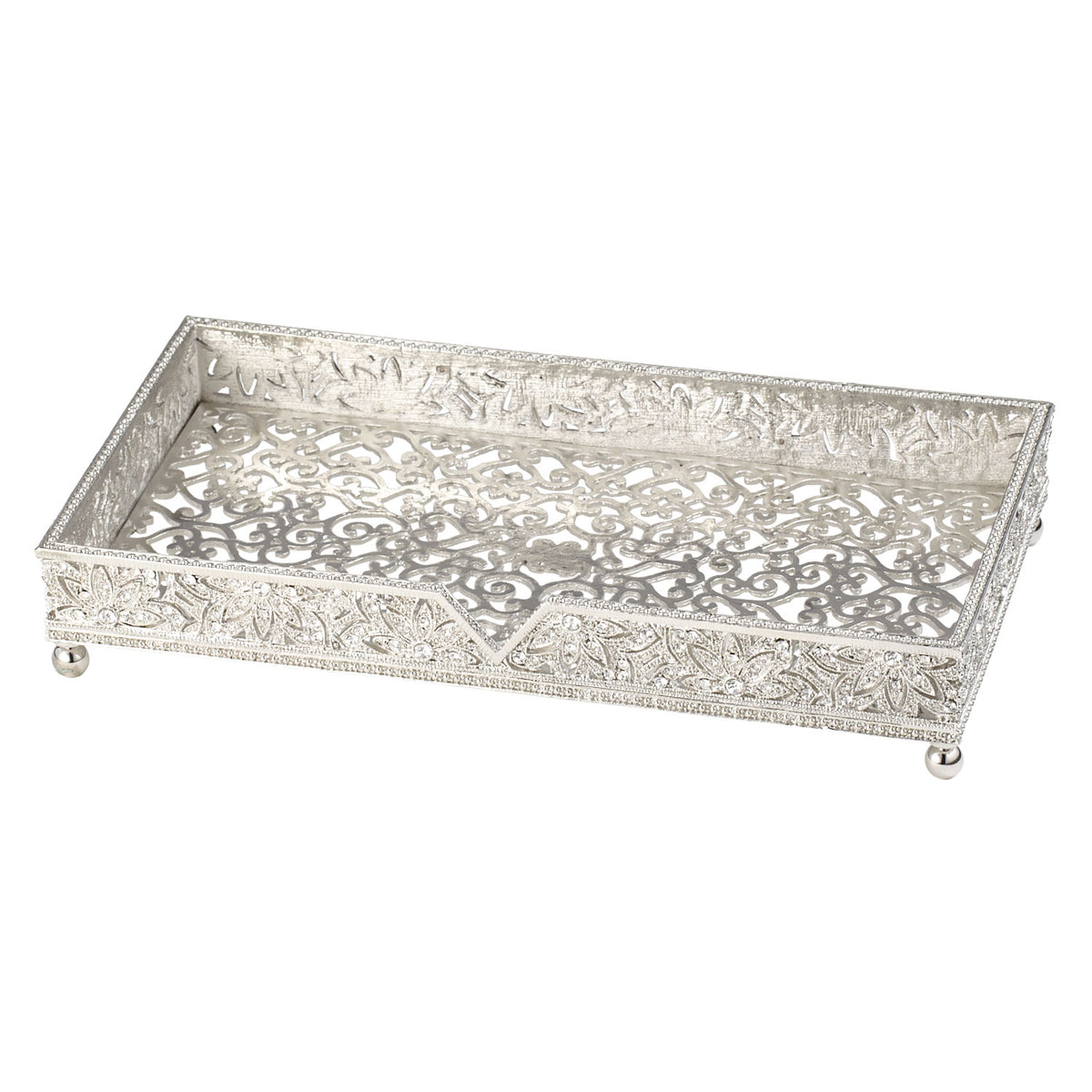 Silver  Windsor Guest Towel Holder
