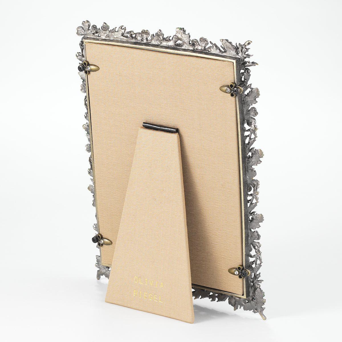Tan silk back of Edelweiss Frame