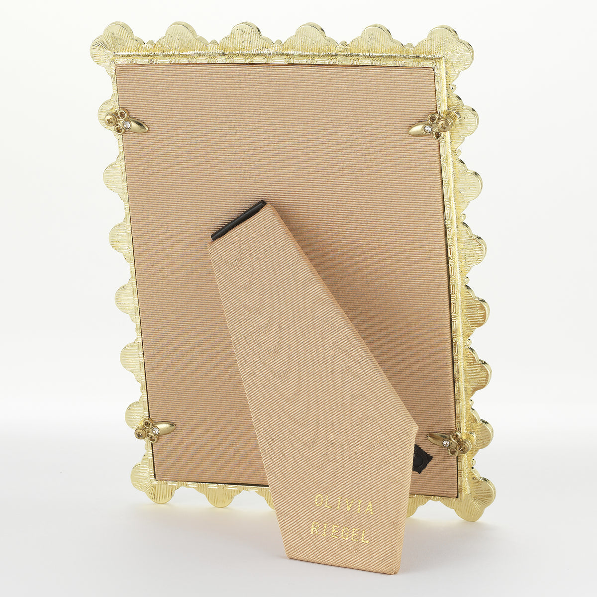 Tan back of Gold Clover Frame