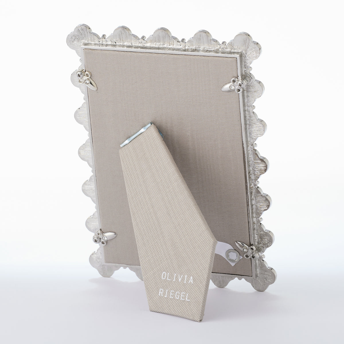 Gray back of Silver Clover Frame