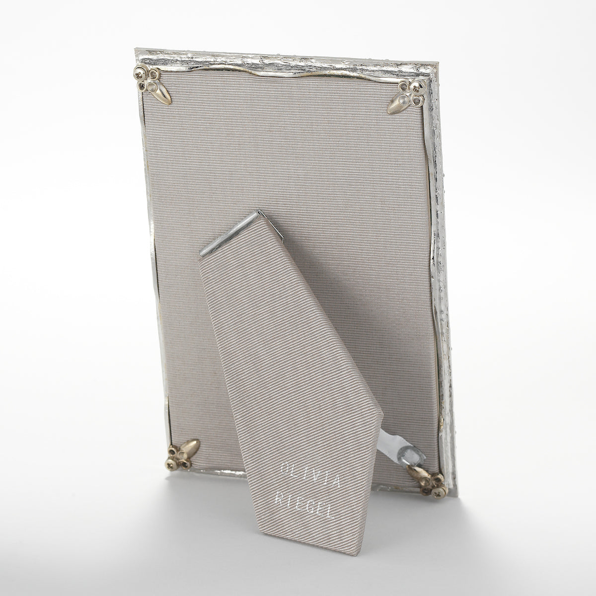 Gray silk back of Remy Frame.