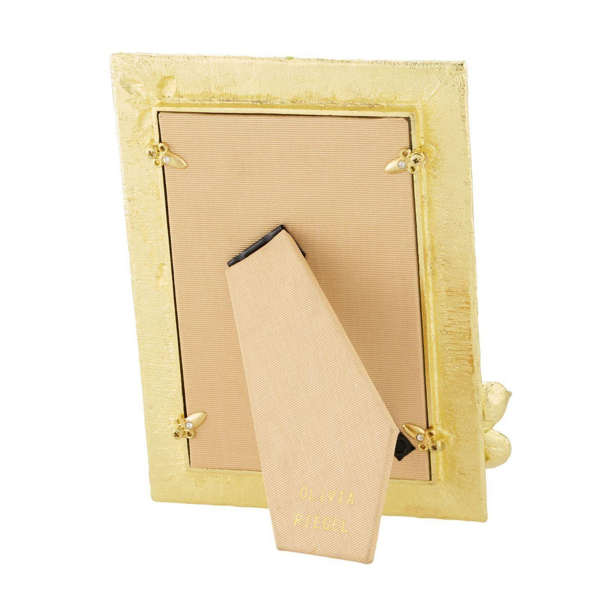 Tan silk back of Corina Picture Frame.