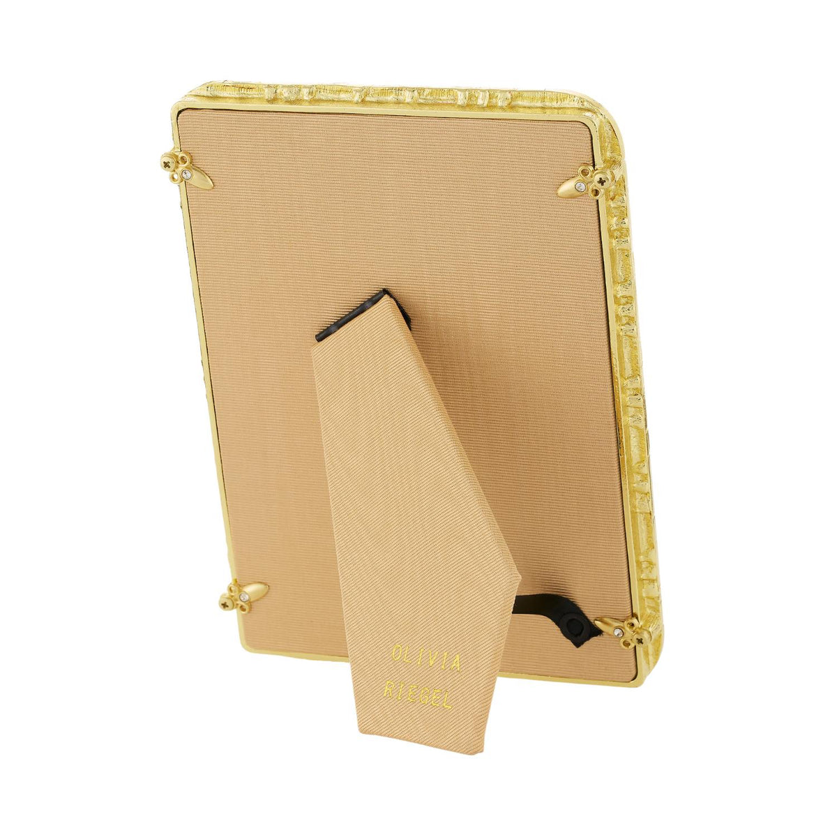 Tan silk back of Sorrento frame