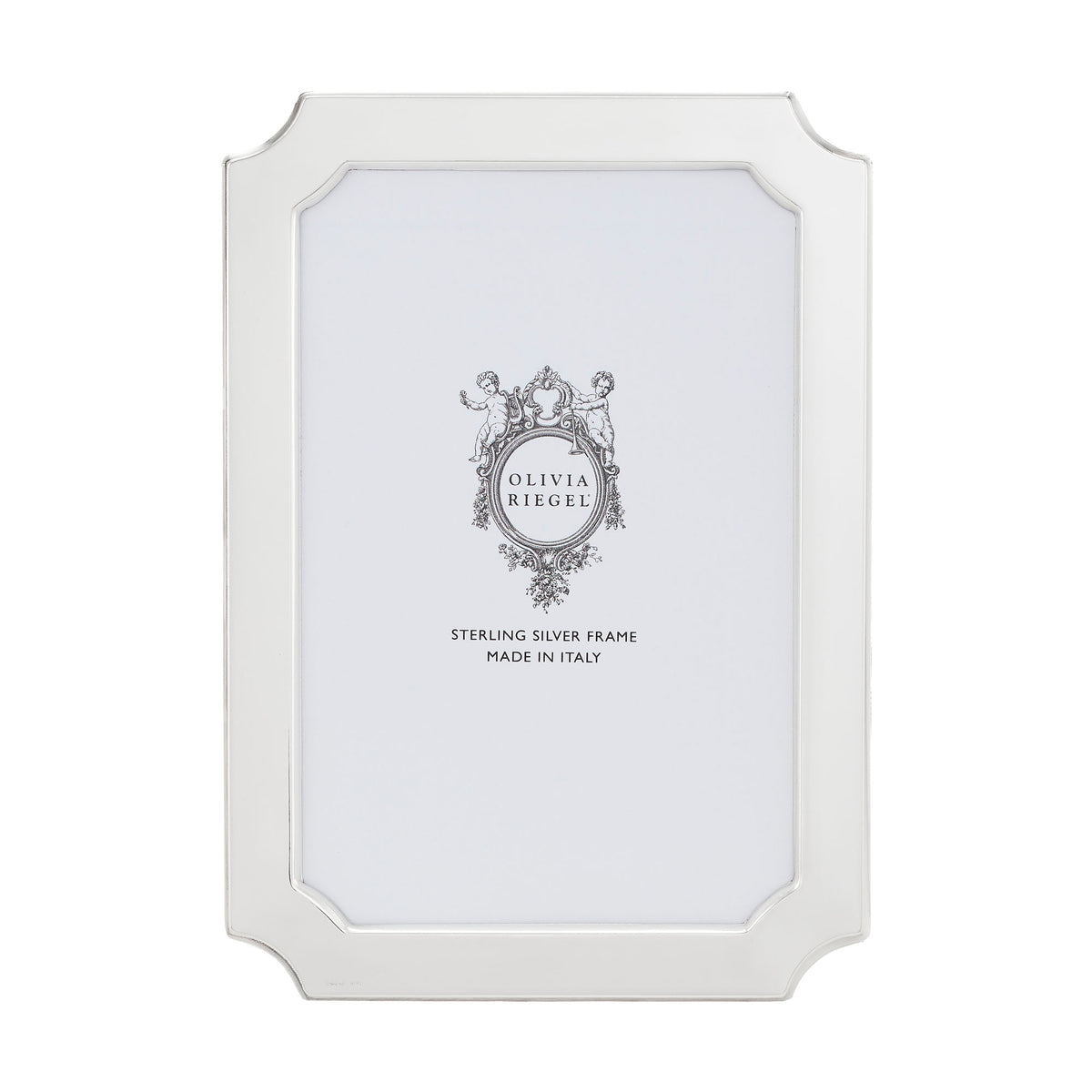 Sterling Regency 4 by 6 Picture Frame with rounded indentions on corners.