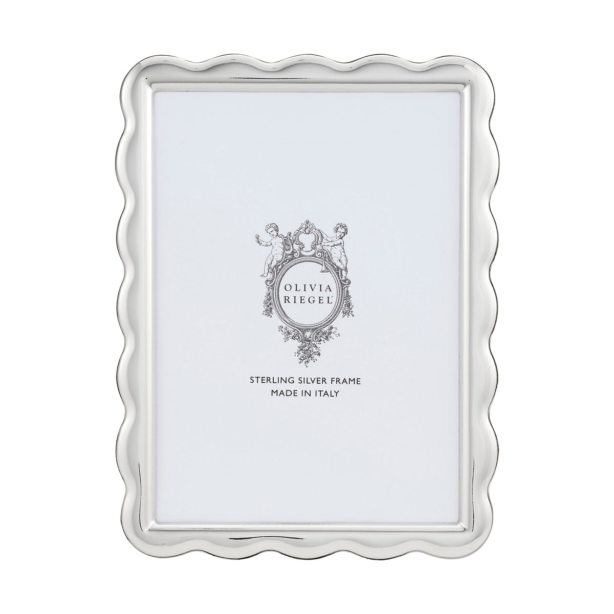 Sterling Ruffles 5x 7 Frame with a scalloped border.