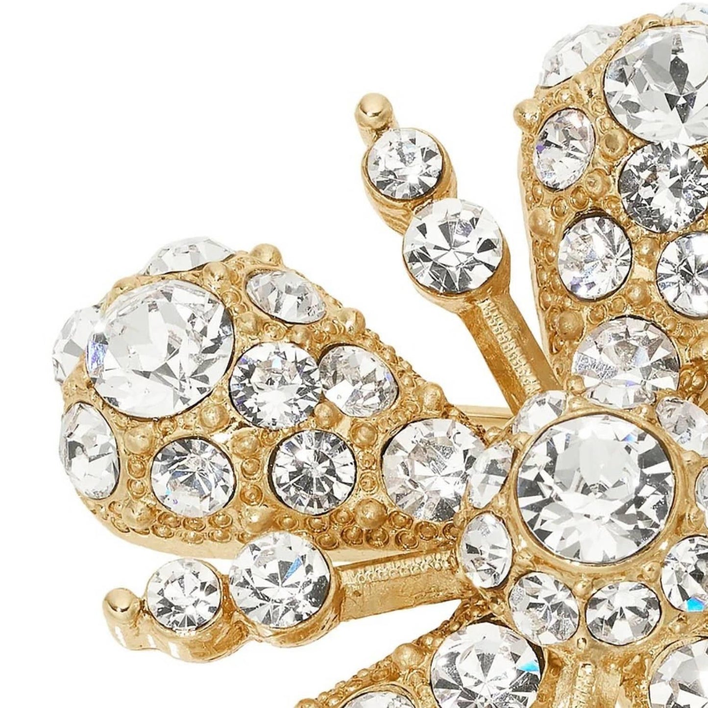 Flower Brooch with Crystals - OLIVIA RIEGEL®