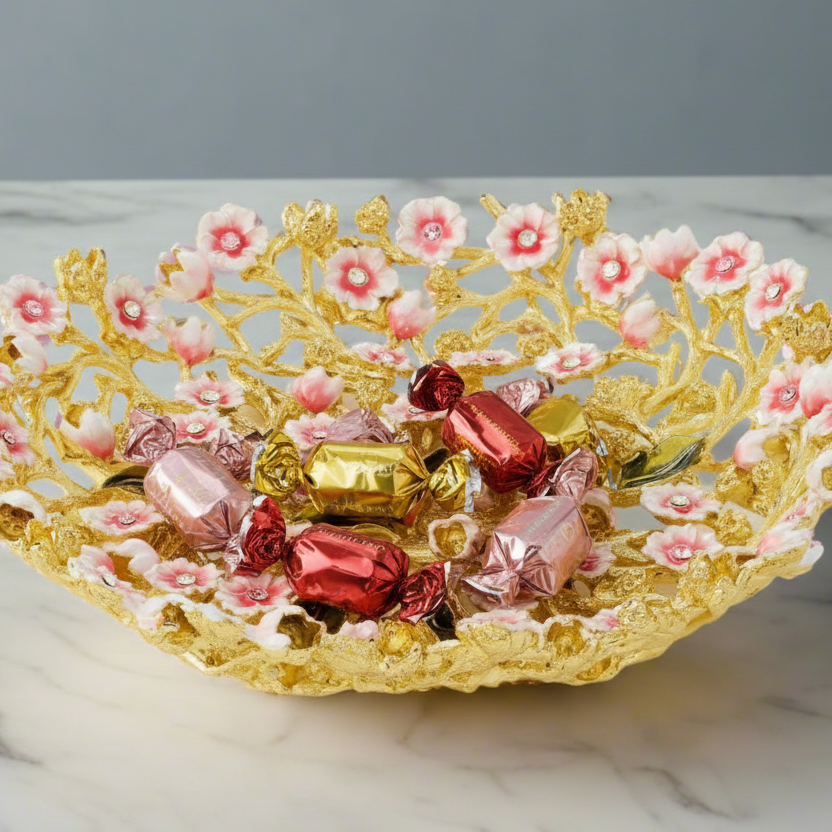 Bella Catchall Bowl with wrapped candies 