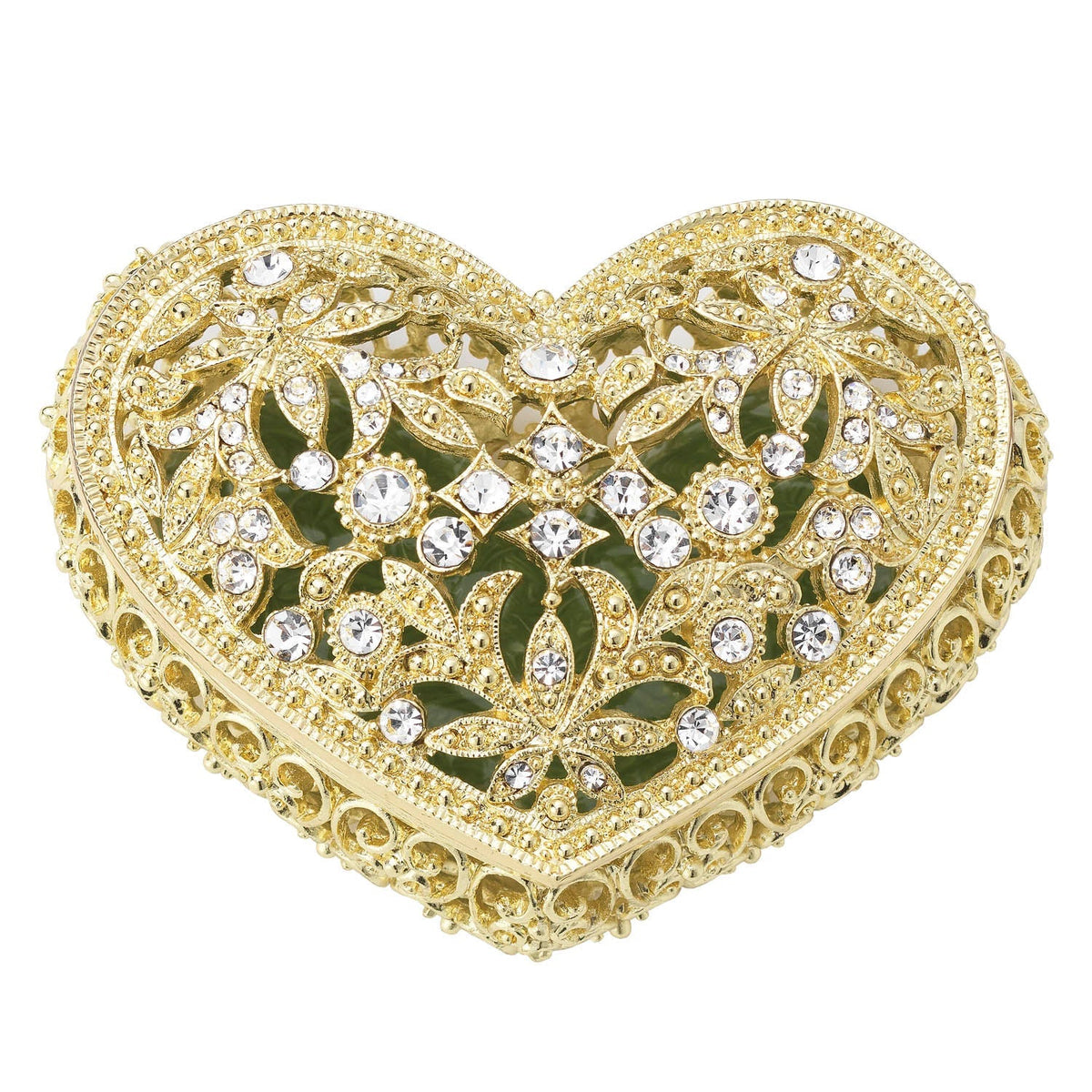 Gold Luxembourg Heart Box 