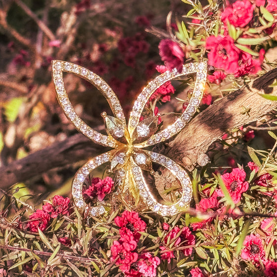 Gold Papillon Figurine - OLIVIA RIEGEL®