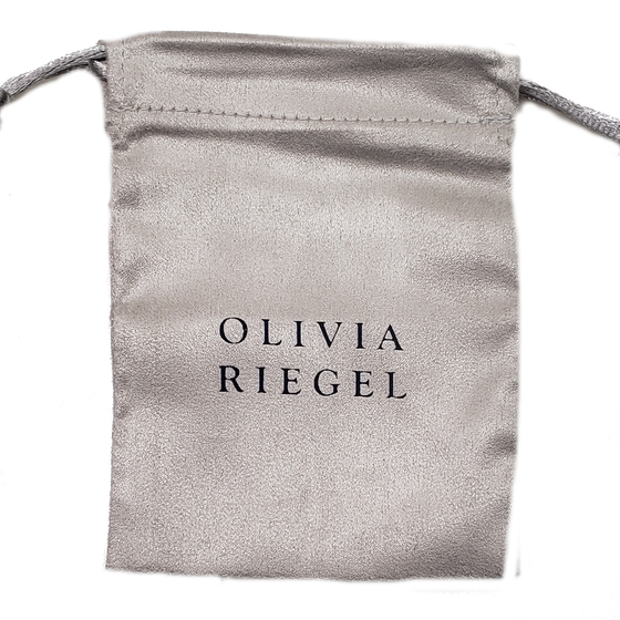 Suede Cloth Compact Pouch - OLIVIA RIEGEL®