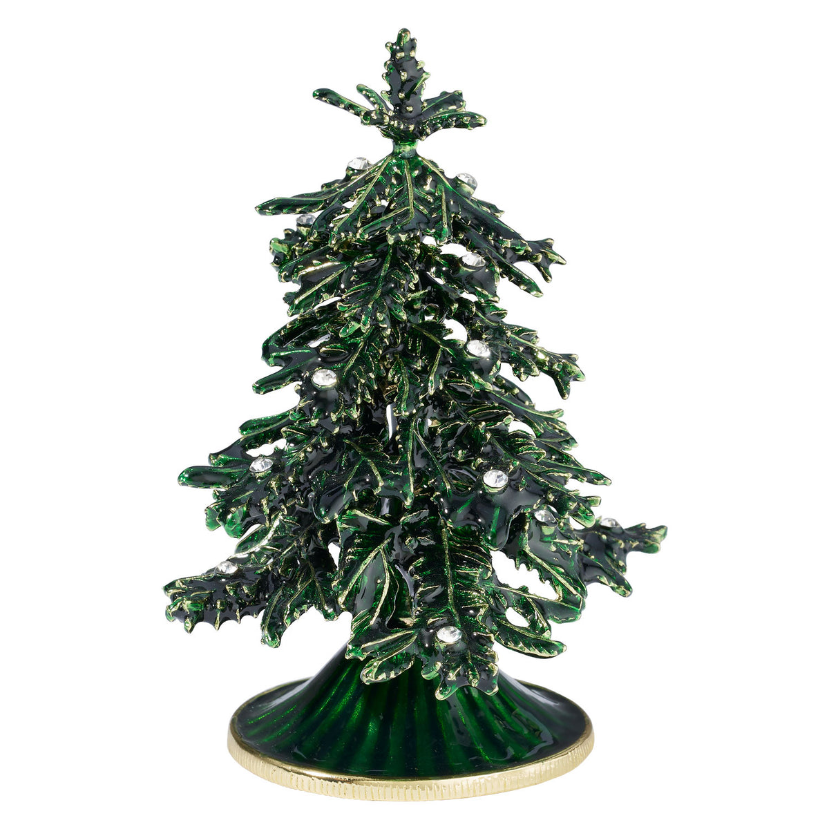 Small Green Enamel Tree