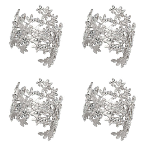 Isadora Napkin Ring (Set of 4) (Silver) - OLIVIA RIEGEL®