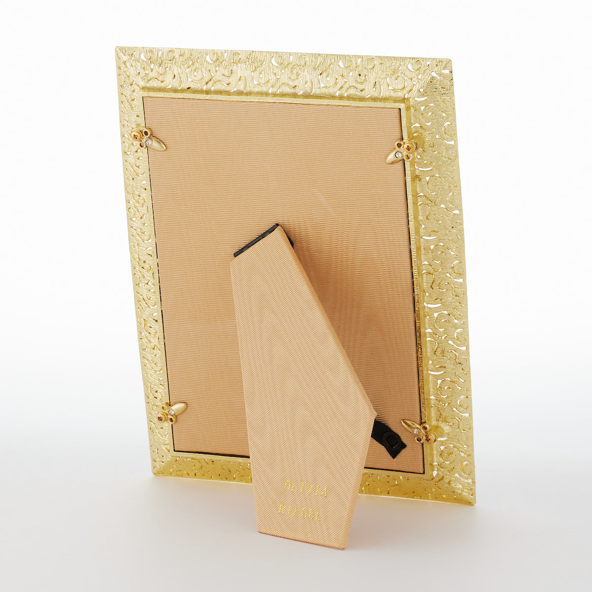 Tan back of gold Biarritz 5"  by  7" Frame.