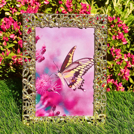 Papillon with Crystals 4" x 6" Frame - OLIVIA RIEGEL®