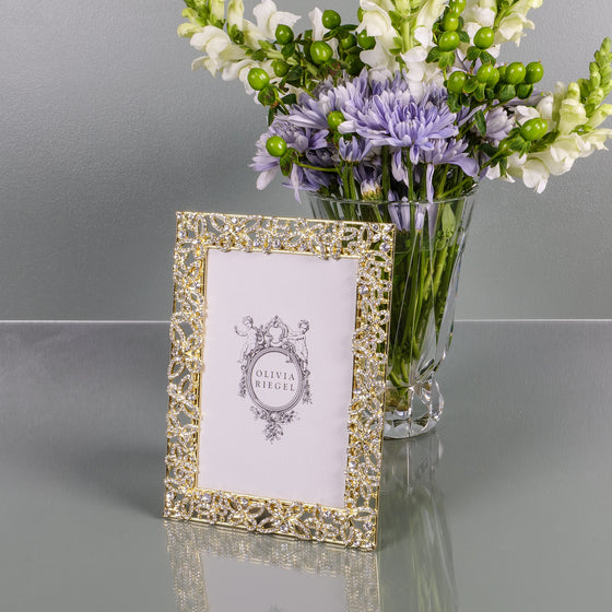 Papillon with Crystals 4" x 6" Frame - OLIVIA RIEGEL®