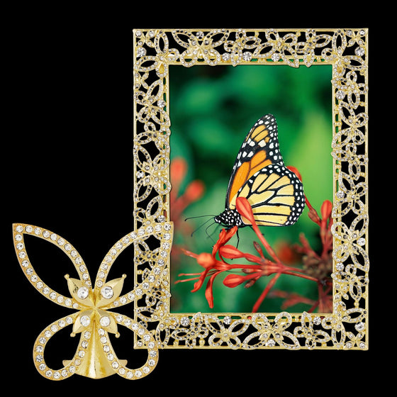 Papillon with Crystals 4" x 6" Frame - OLIVIA RIEGEL®