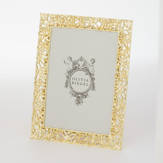 Papillon with Jonquil Crystals 5" x 7" Frame - OLIVIA RIEGEL®