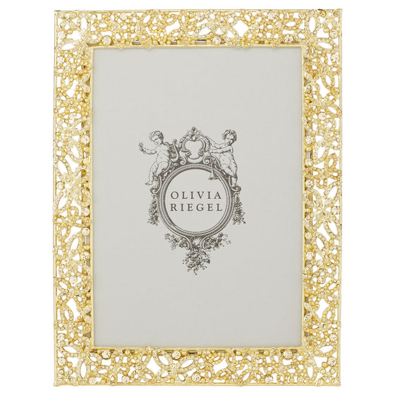 Papillon with Jonquil Crystals 5" x 7" Frame - OLIVIA RIEGEL®