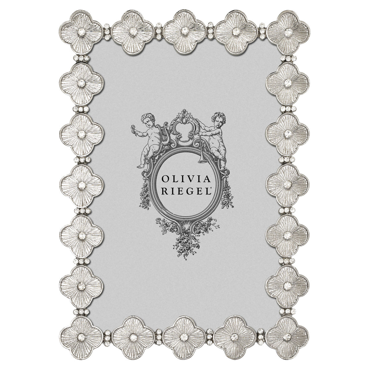Silver Clover 4 by 6 Frame
