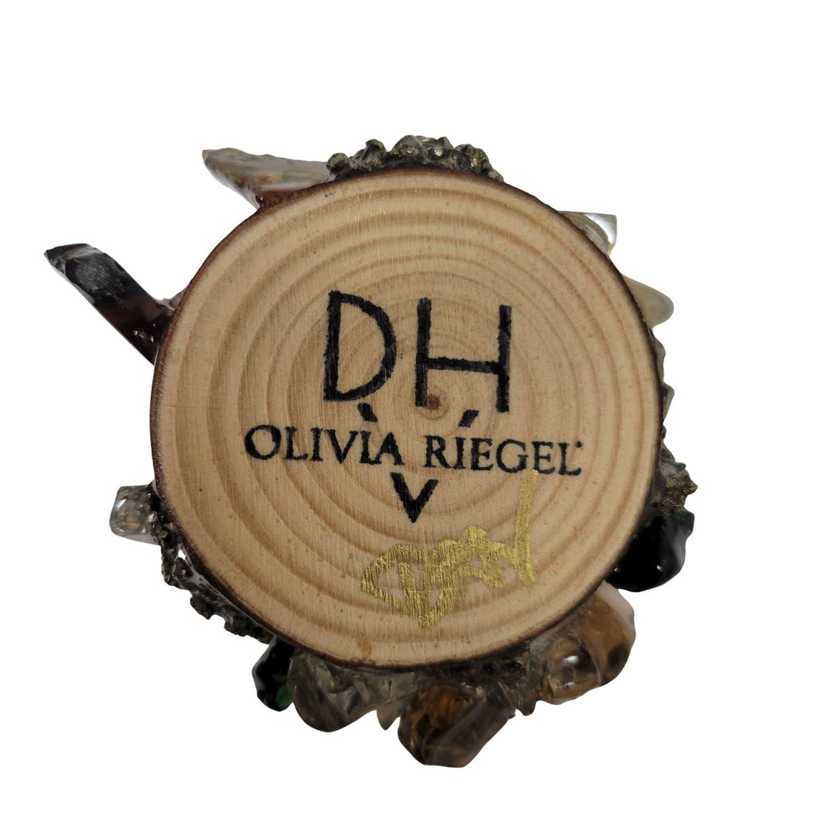 Branded bottom of Place Card Holder.