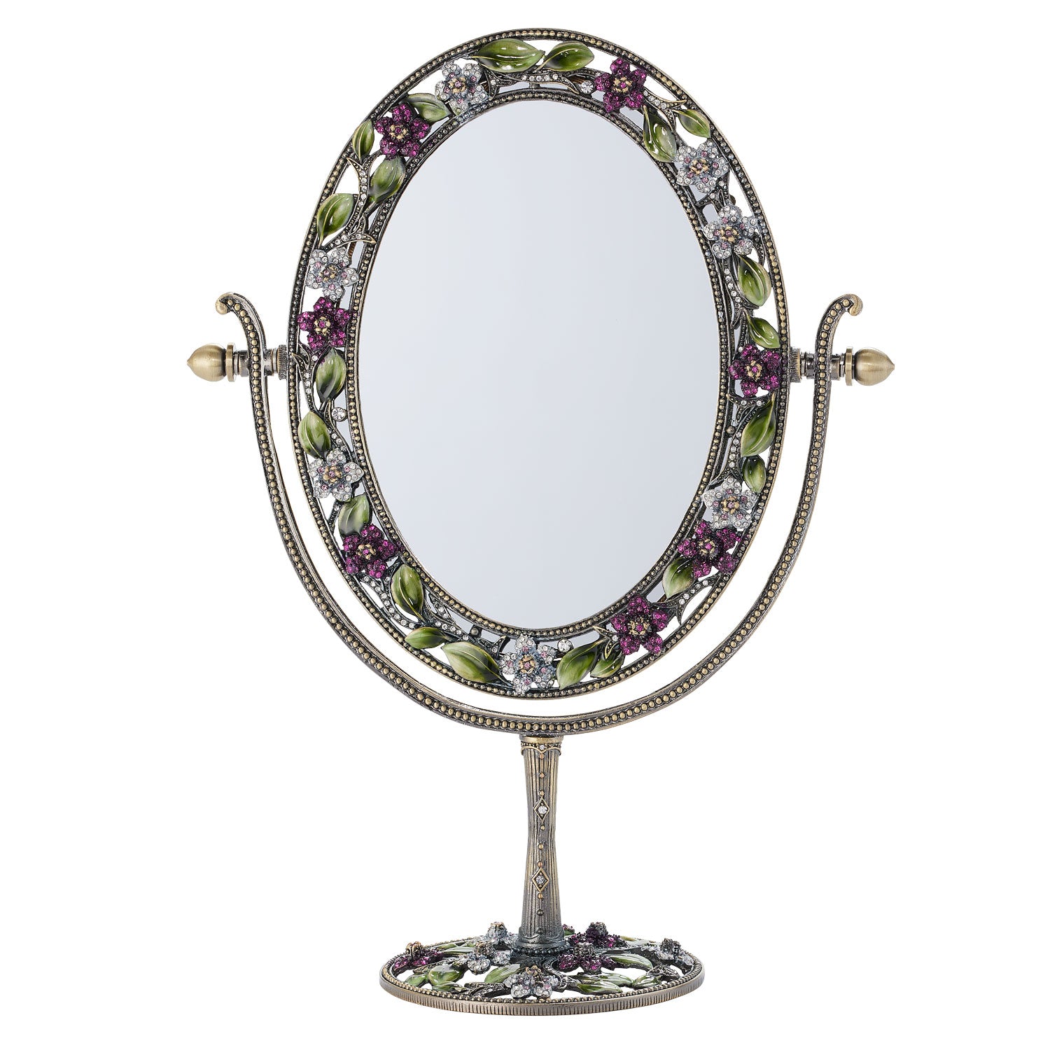Sophie Oval Magnified Standing Mirror – OLIVIA RIEGEL®