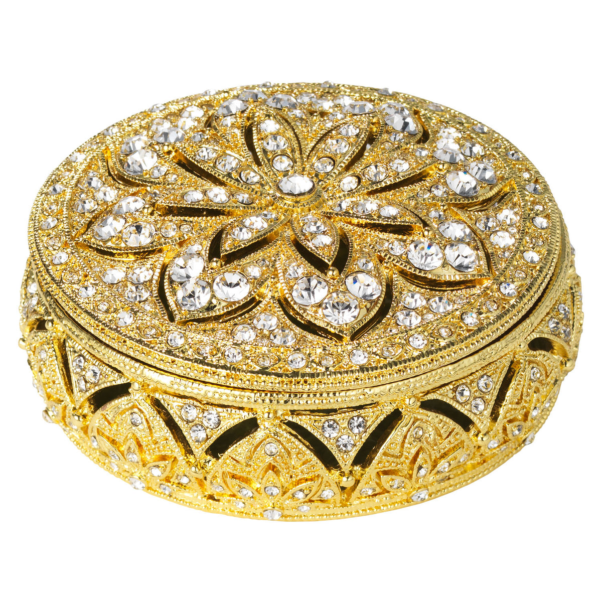 Gold Windsor Round Box 