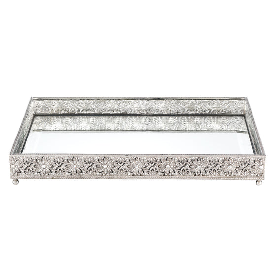 Large Windsor Beveled Mirror Tray - OLIVIA RIEGEL®