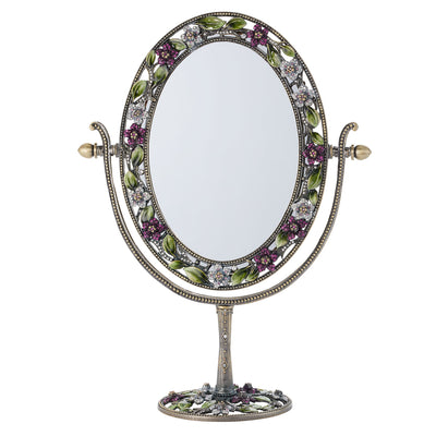 Sophie Oval Magnified Standing Mirror - OLIVIA RIEGEL®