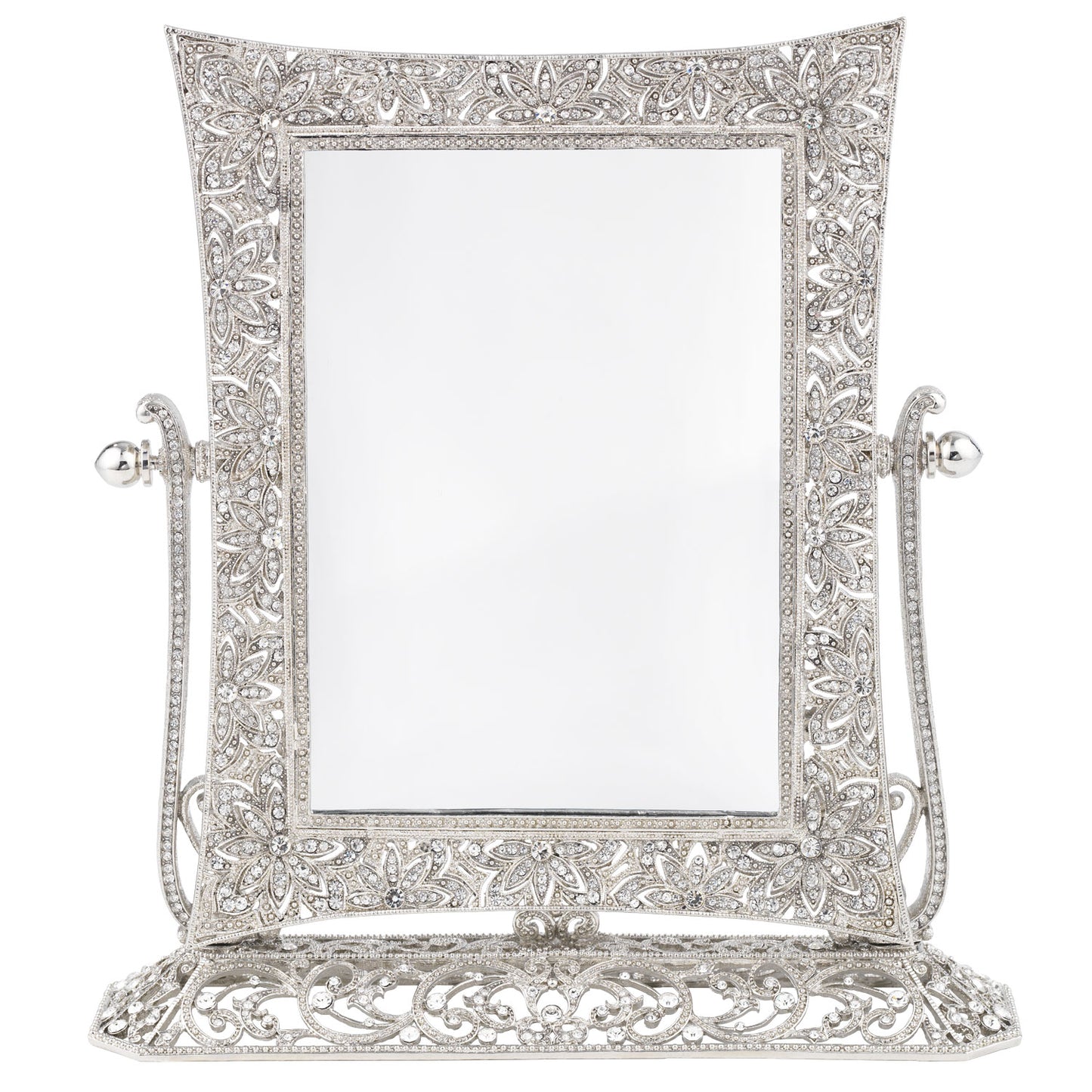 Windsor Magnified Standing Mirror - Silver - OLIVIA RIEGEL®