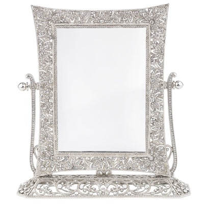 Windsor Magnified Standing Mirror - Silver - OLIVIA RIEGEL®