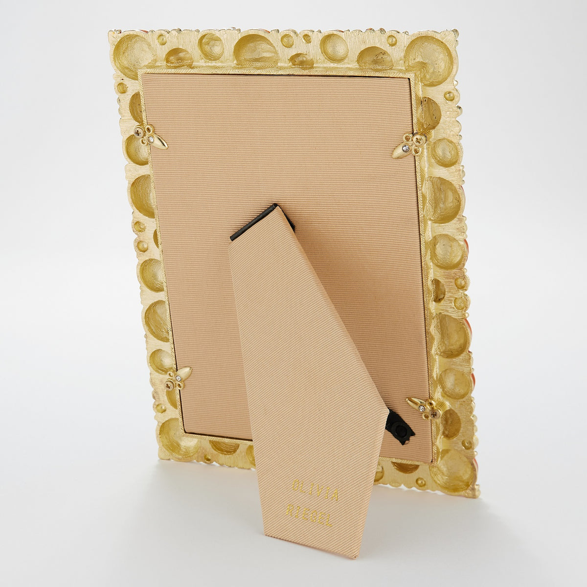 Tan silk back of Charisma Frame