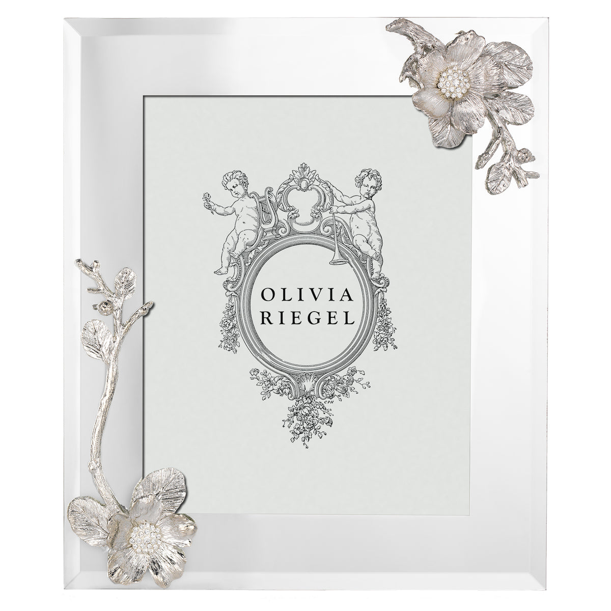 Silver Botanica 8 by 10 Frame 